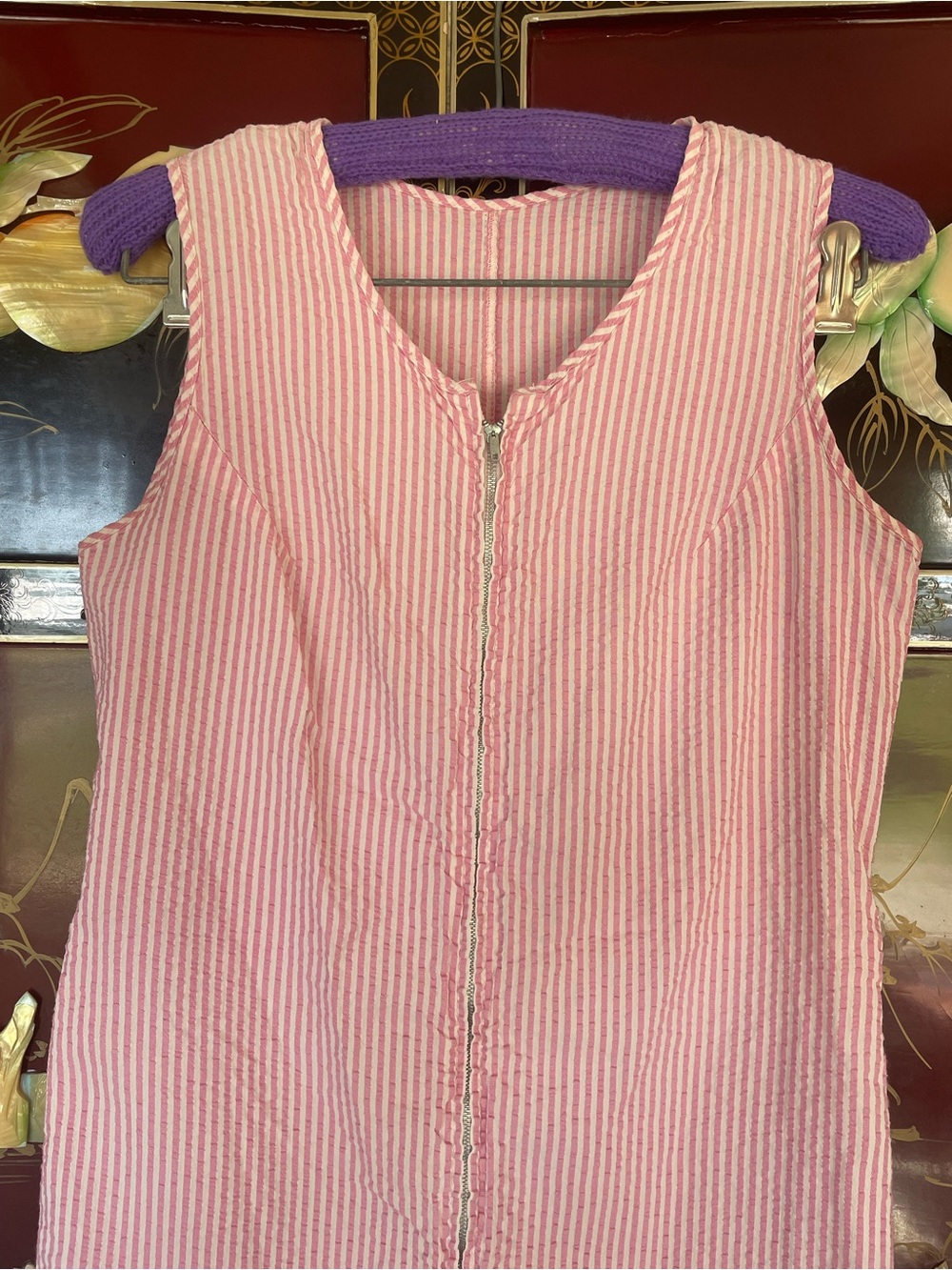 1950s seersucker romper - Picture 3 of 6
